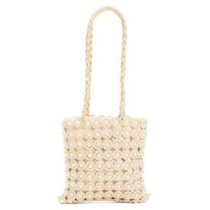 NEW Haute Hippie Crochet Pearl Handbag